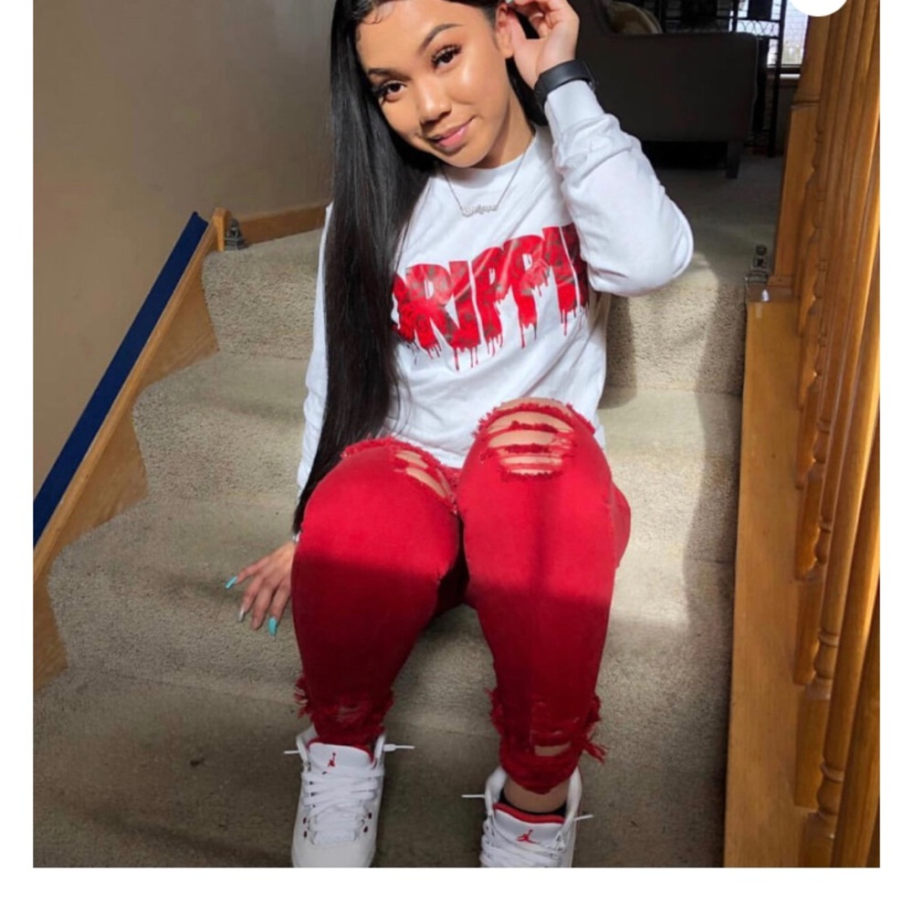 Unisex fit long sleeve drippin tee